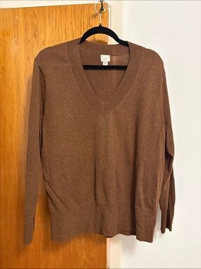 a new day Women's V-Neck Sweater in Brown
